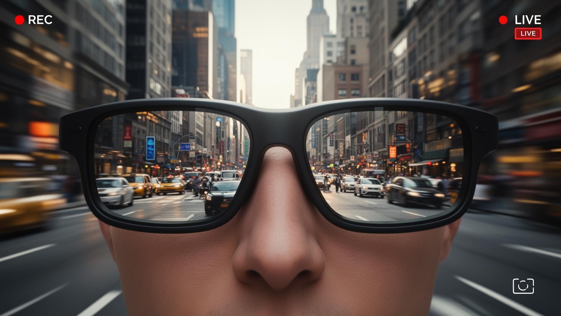 Vue à travers les lunettes POV Vision Pro